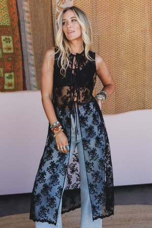 jenny-lace-duster-black/Black