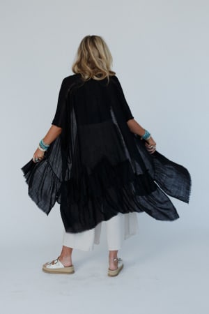 gwen-ruffle-kimono-black/Black