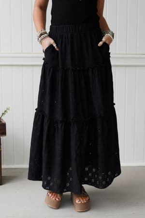 Sweet Briar Eyelet Skirt: undefined