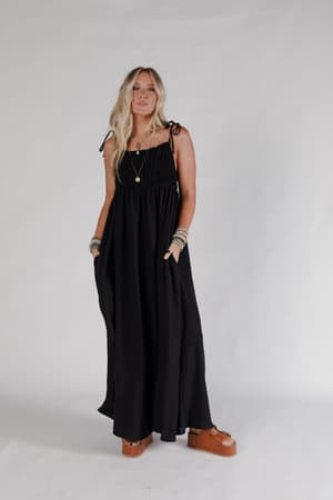 the-nest-bohemian-grace-maxi-dress-black/Black
