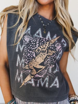 The Nest Leopard Mama Top - Pepper L/XL / Pepper