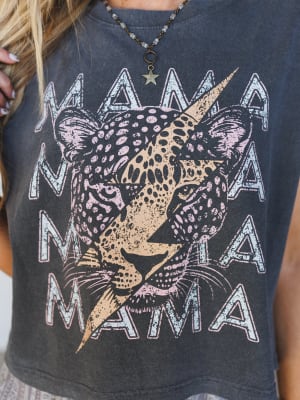 The Nest Leopard Mama Top - Pepper L/XL / Pepper