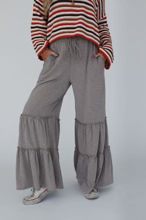 milla-ruffled-wide-leg-pants-brown/Brown