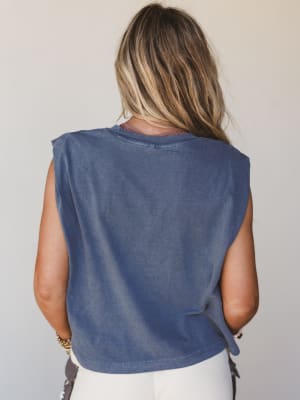 The Nest Groovy Moms Club Graphic Top - Faded Navy L/XL / Faded Navy