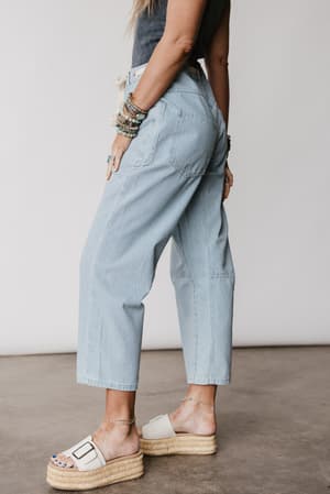 elevated-eyelet-barrell-jeans-multi-stripe/Blue