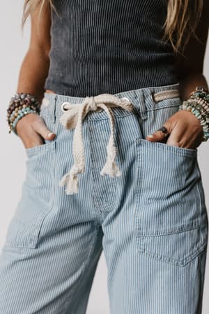 elevated-eyelet-barrell-jeans-multi-stripe/Blue
