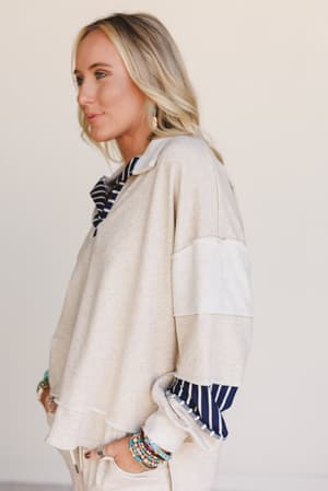 the-nest-story-line-set-navy-oatmeal/Navy Oatmeal