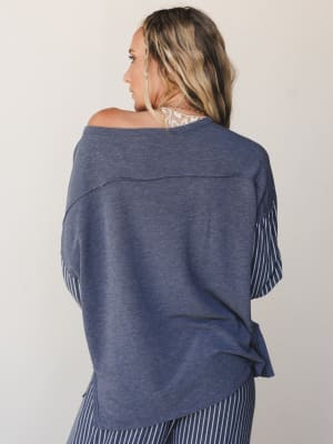The Nest Easy Days Contrast Set - Navy S / Navy