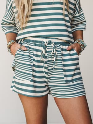 The Nest Play Date Short Set - Green S / Green