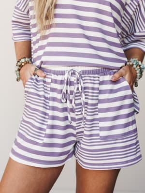 The Nest Play Date Short Set - Lavender XL / Lavender