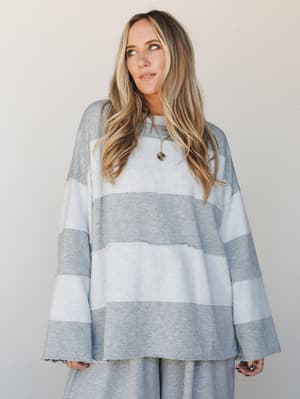 The Nest Perfect Match Pant Set - Dark Heather Gray