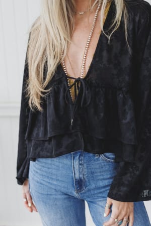 the-nest-wildflower-drift-top-black/Black