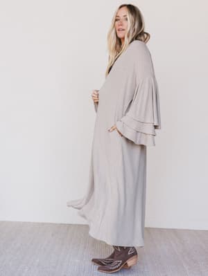 The Nest Radiant Ruffles Duster Cardigan: undefined