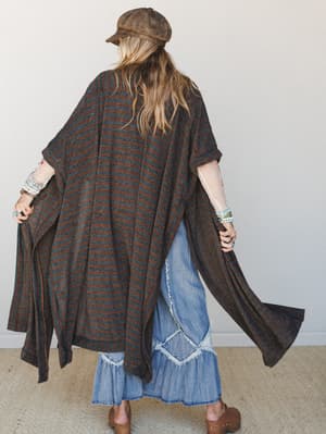 The Nest Endless Love Duster Kimono - Mint Brown