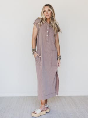 The Nest Madeline Textured Maxi Dress: undefined