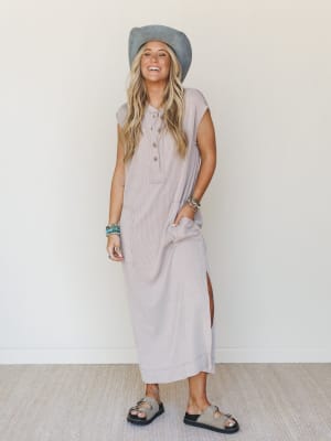 The Nest Madeline Textured Maxi Dress: undefined