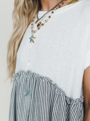 The Nest No Fuss Babydoll Dress - Off White XL / Off White