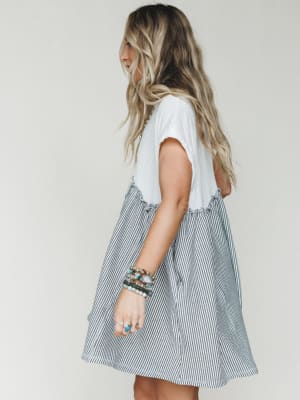 The Nest No Fuss Babydoll Dress - Off White XL / Off White