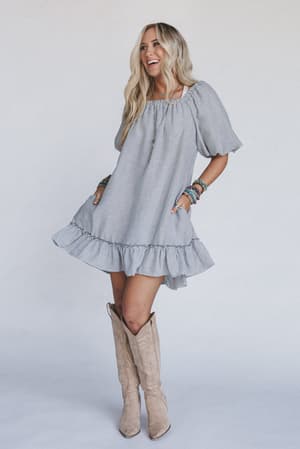 the-nest-solace-ruffled-hem-dress-black/Black