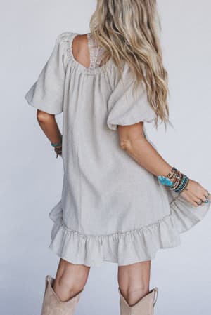 the-nest-solace-ruffled-hem-dress-natural/Beige