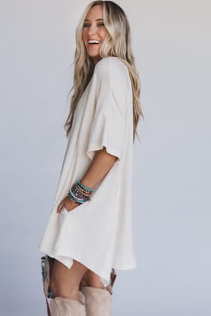 the-nest-meadowlight-tunic-dress-cream/Cream