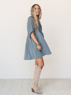 The Nest Open Sky Dress - Seafoam S / Seafoam