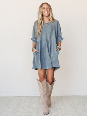 The Nest Open Sky Dress  - Seafoam S / Seafoam