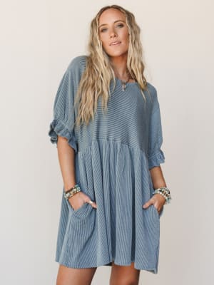 The Nest Open Sky Dress - Seafoam S / Seafoam