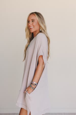 the-nest-moon-glow-texture-dress-oat/Oat