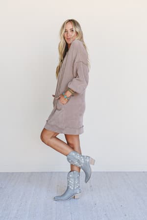 the-nest-moon-glow-long-sleeve-dress-acorn/Acorn