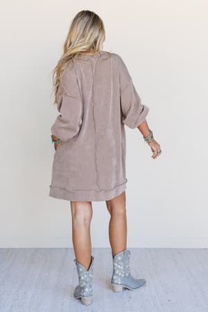 the-nest-moon-glow-long-sleeve-dress-acorn/Acorn