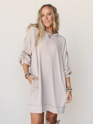 The Nest Moon Glow Long Sleeve Dress: undefined