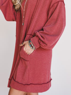 the-nest-moon-glow-long-sleeve-dress-rust/Rust