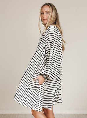 the-nest-good-feels-dress-black-mocha/Mocha