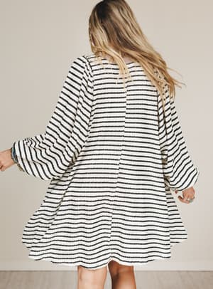 the-nest-good-feels-dress-black-mocha/Mocha
