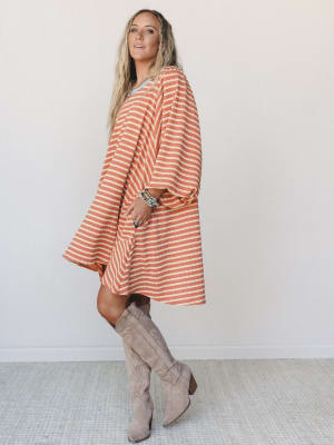 The Nest Good Feels Dress - Dried Melon and Seafoam S / Dried Melon/Seafoam