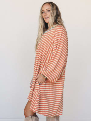 The Nest Good Feels Dress - Dried Melon and Seafoam S / Dried Melon/Seafoam