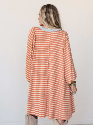The Nest Good Feels Dress - Dried Melon and Seafoam S / Dried Melon/Seafoam