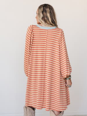 The Nest Good Feels Dress - Dried Melon and Seafoam S / Dried Melon/Seafoam