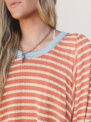 The Nest Good Feels Dress - Dried Melon and Seafoam S / Dried Melon/Seafoam