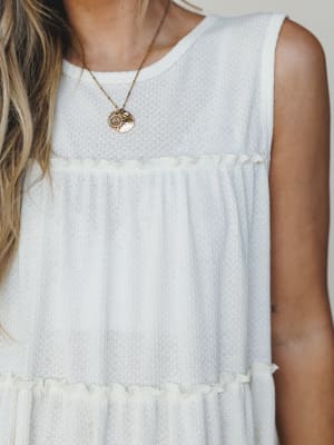 The Nest Dreamy Tiers Dress - Cream L / Cream