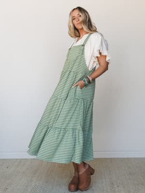 The Nest Under The Palms Dress: the-nest-under-the-palms-dress-avocado/Avocado