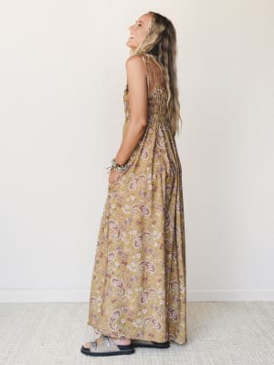 The Nest Bohemian Grace Maxi Dress - Mustard XL / Mustard