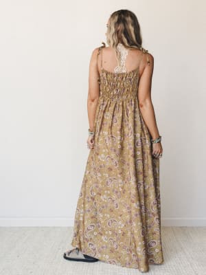 The Nest Bohemian Grace Maxi Dress - Mustard XL / Mustard