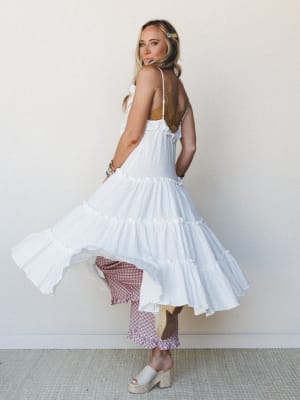 Truffles and Ruffles Dress - Ivory M / Ivory