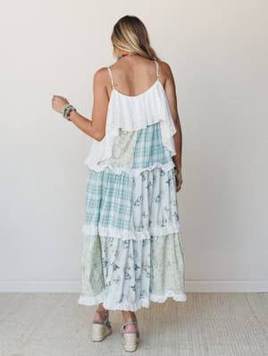 Nature Gathering Dress - Multi Olive S / Multi Olive