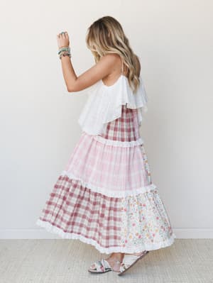 Nature Gathering Dress - Multi Pink S / Multi Pink