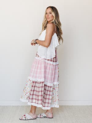Nature Gathering Dress - Multi Pink S / Multi Pink