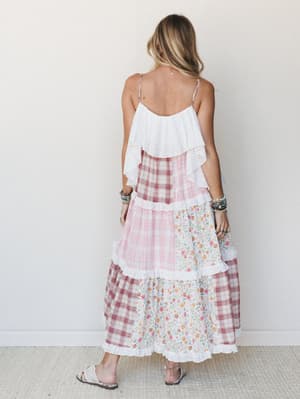 Nature Gathering Dress - Multi Pink S / Multi Pink