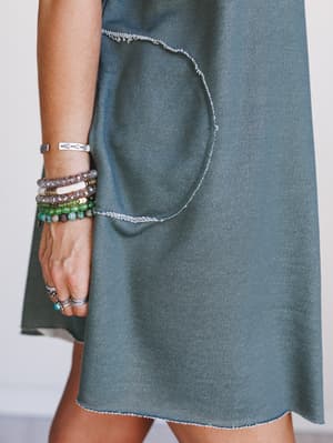laid-back-luxe-dress-two-tone-olive/Two Tone Olive